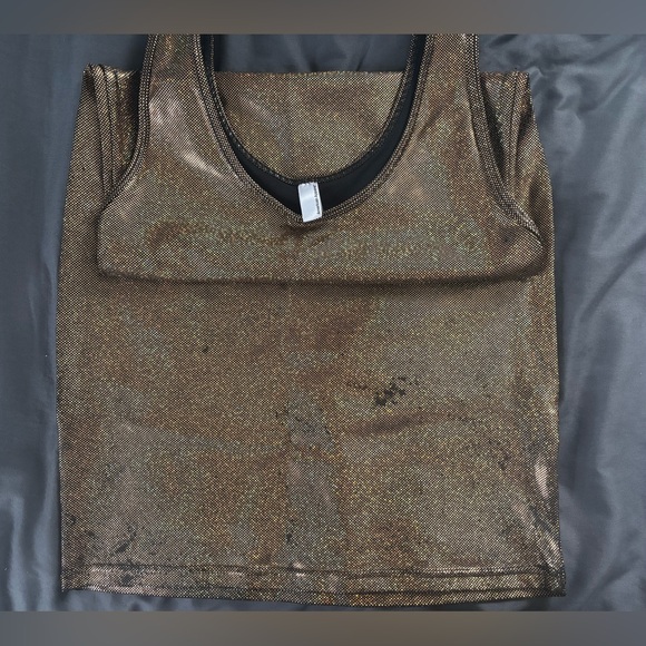 Vintage American Apparel Gold Dress - Picture 7 of 9